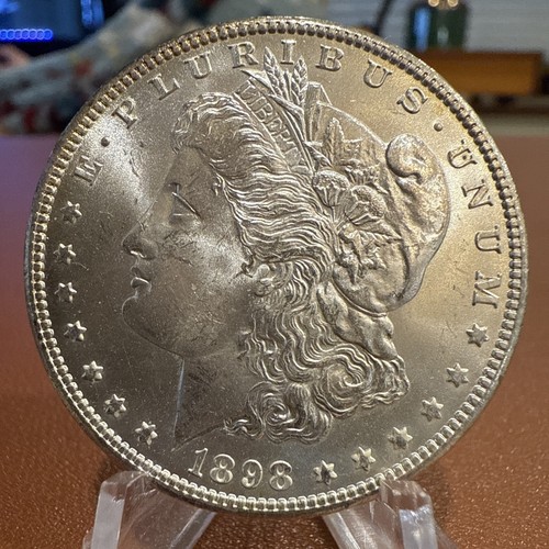 1898 O MORGAN SILVER DOLLAR! BEAUTIFUL UNCIRCULATED COIN! WOW!