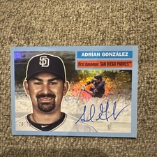 Adrian Gonzalez 20/25 Topps Archives Fan Favorites ON-CARD AUTO Padres
