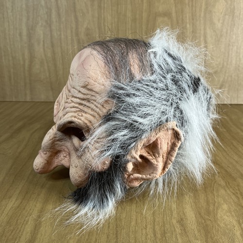 Adult Zagone Studios Half Mask Ebenezer Scrooge Old Man Troll USA Made - Picture 5 of 11