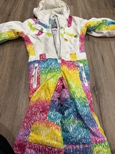 Obermeyer Kids I-Grow Rainbow Colored One-Piece Snowsuit Size 3