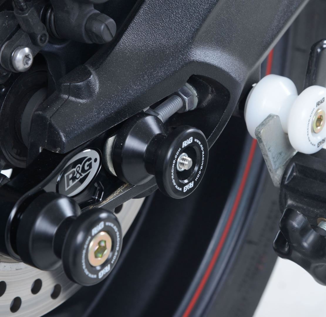 R&G Spindle Sliders Black - Triumph Street Triple 675 RX 2015 - 2016