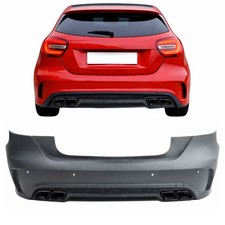 Sport Heckstoßstange + Diffusor + Endrohre für Mercedes A-Klasse W176 2012-2018