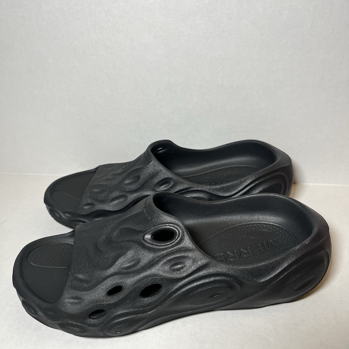 Merrell Hydro Slide 2 Unisex Size M7 W9 Black Synthetic Slip On
