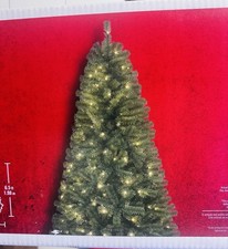 NEW - Home Accents 6.5 ft. Festive Pine LED Pre-Lit Artificial Christmas Tree