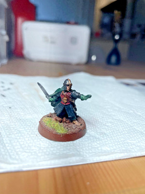 MESBG LOTR Rohan Metal Merry Esquire The Fall of the Witch-King Painted Based