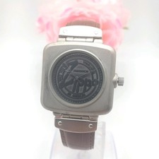 ZIPPO Square Men's Quartz Watch 33.5mm Stainless Steel Authentic Excellent