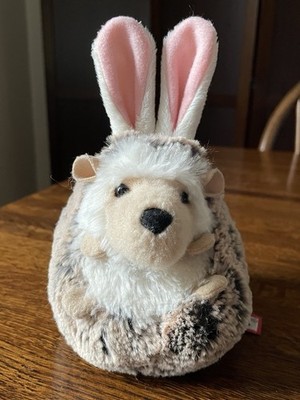 Douglas Spunky Hedgehog Plush Cuddle Toy Bunny Rabbit Ears Stuffed Animal Soft