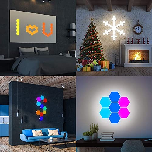 Hexagonal Wall Light Modular Touch Sensitive Lights Creative 4.0 inches - Bild 7 von 7