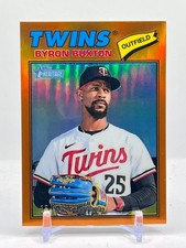 2026 Topps Heritage Byron Buxton Orange Chrome #'ed/25 Minnesota Twins #253