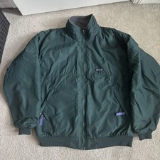 Vintage Patagonia Shelled Synchilla Jacket Mens XL Green Fleece Lined Bomber USA