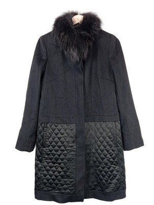 MARELLA Wollmantel Damen Mantel Gr. DE 38 schwarz Casual-Look