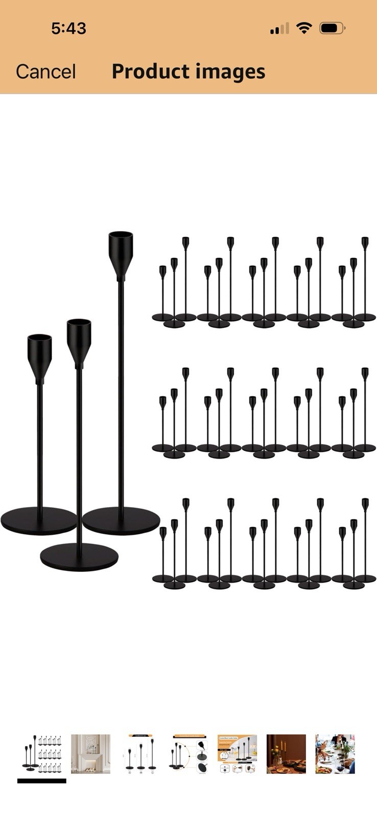 S Taper Candle Holders Tall Metal Candle Stands