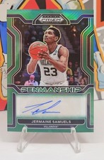 2022-23 Prizm Draft Picks Jermaine Samuels College Penmanship Green Auto #CP-JSA