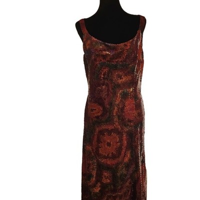 Ben de Lisi Vintage 90s Y2K Whimsigoth Fairy Fire Witch Dress Women's Size 12