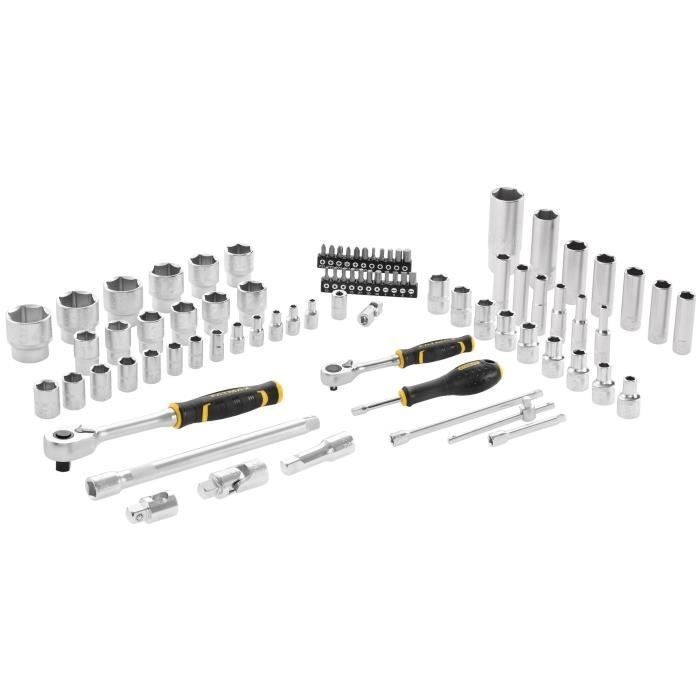 Coffret douilles 1/4 et 1/2 STANLEY pour débloquer écrous grippés sans effort
