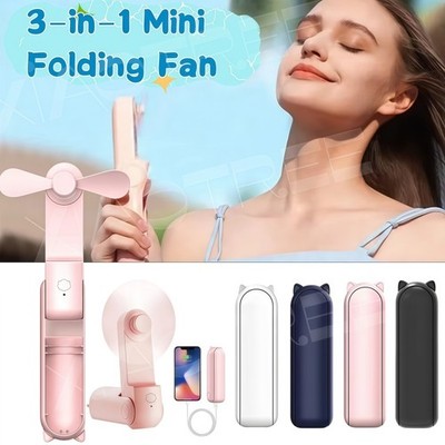 XIAOTREE Portable Mini Handheld Fan Small Pocket Fan USB Rechargeable Battery Fa