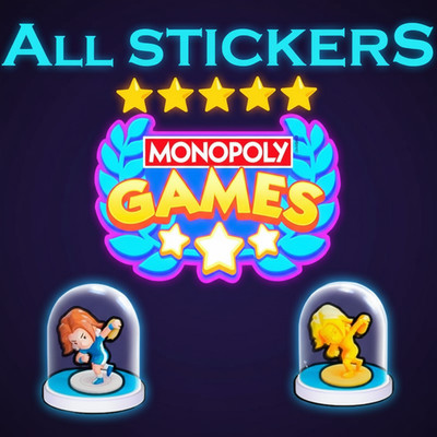 Monopoly Go Stickers 1/2/3/4/5/6  New Album 