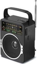 Radio Portatil Am Fm Bateria Recargable Para Escuchar Musica Futbol 5 W NUEVO US