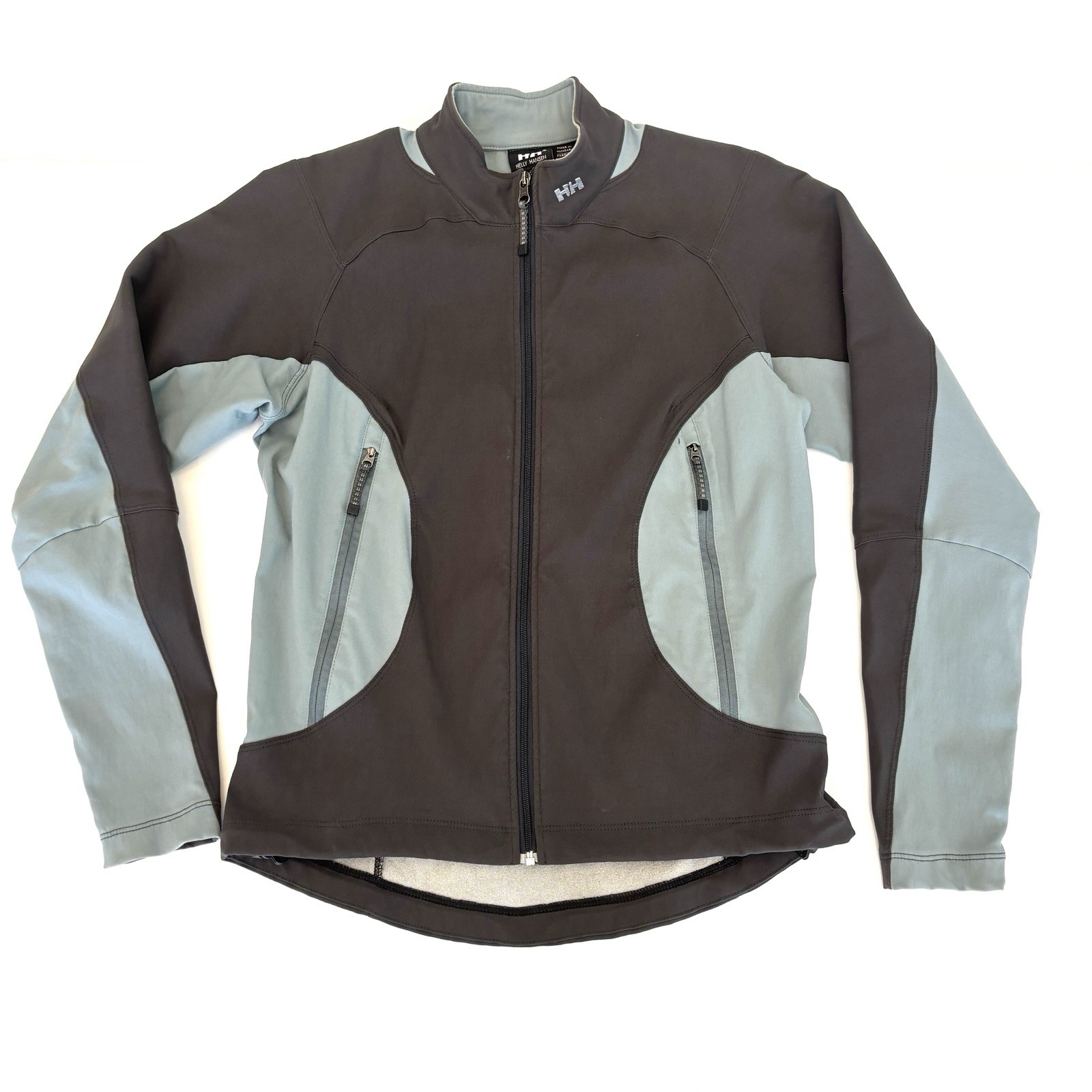 Helly Hansen soft shell full zip jacket gray blue… - image 2