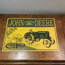 Vintage Licensed John Deere Metal Sign Tractor Model "GP" 16” x 11”