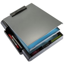 Double Storage Clipboard, Pen Holder, Magnetized Compartment
