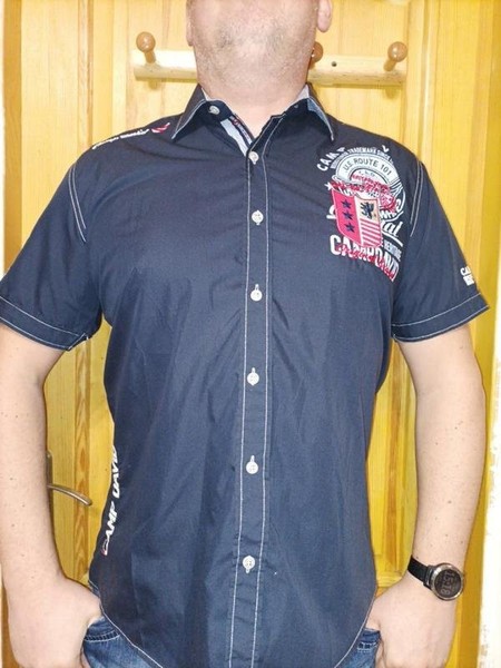 Men Camp David T-Shirt Blue Cotton 42 / XL / 50