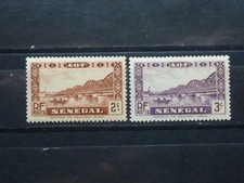 Französische Kolonie Senegal  1935 MiNr.119+120**Postfrisch