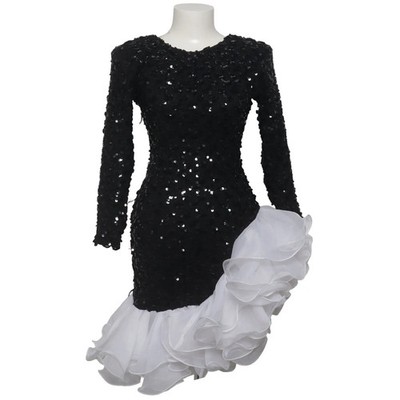 Dave&Johnny, Cocktailkleid, Größe: 34, Schwarz/Weiß, Polyester, Einfarbig #TZ4
