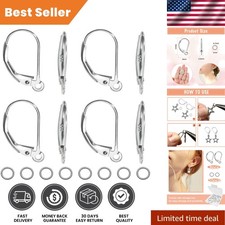 Polished 925 Sterling Silver Leverback Earwire Findings for Chic Jewelry Designs
