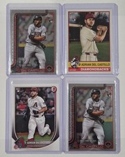 (4) 2025 Topps CHROME Update ADRIAN DEL CASTILLO ROOKIE Debut + Heritage RC Lot