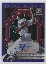 2022 Panini Donruss Optic Purple Pandora Prizm 7/12 Elvis Peguero Auto 12ty