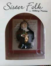 Abbey Press Sister Folk 2007 The Legend Of The Pointsetta Vtg. Ornament