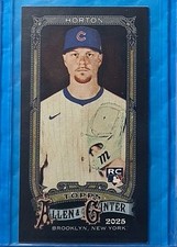 2025 Topps Allen & Ginter X Cade Horton Black Mini RC Rookie #24 Cubs