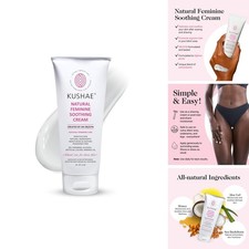 Kushae Feminine After Shave Cream 4oz - OB/GYN Made, Aloe-Based, pH Balanced