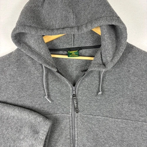 Cabela’s Polartec Fleece Hooded Full-Zip Jacket XL Gray image 3