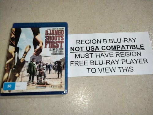 NEW Django Shoots First Blu-ray REGION B Alberto De Martino Spaghetti Western - Picture 1 of 3