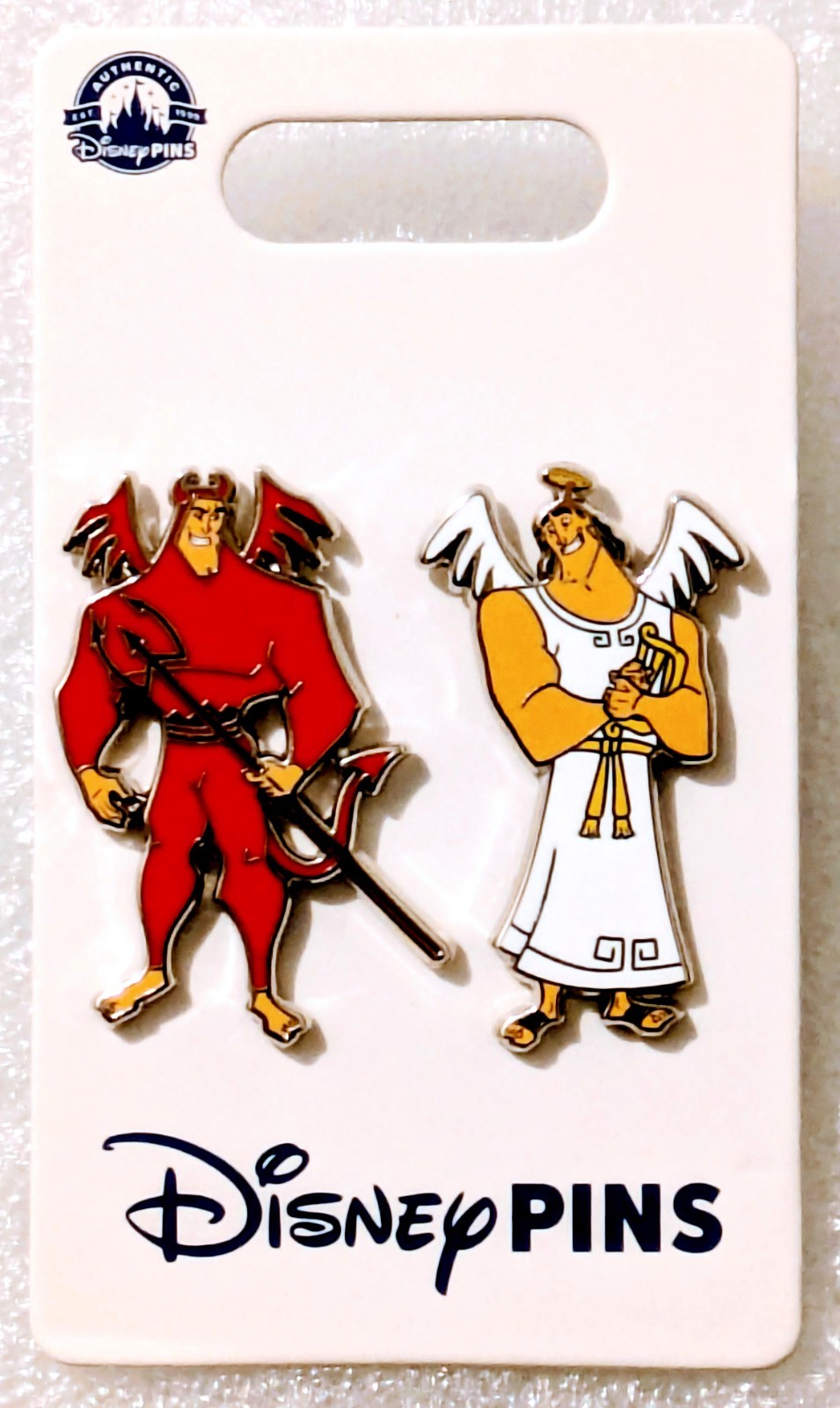 DISNEY PARKS EMPEROR'S NEW GROOVE KRONK'S ANGEL & DEVIL PIN SET OF 2, 2024 NEW