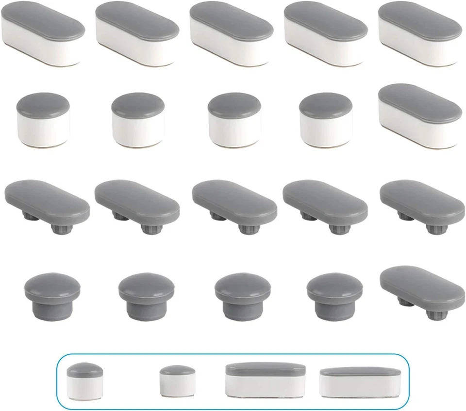 Set paraurti sedile wc resistente 10 pezzi - ideale per installazioni bidet - Immagine 4 di 4