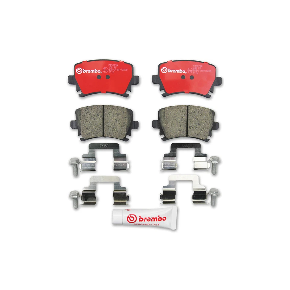 Kit de pastillas de freno rotores de freno traseros OE Brembo Prime para Audi A6 Quattro 2005-2009 Foto 3 de 4