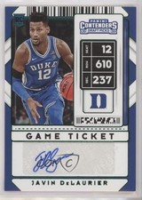 2020 Contenders Draft Picks Sticker Game Ticket Green Javin DeLaurier Auto bn5