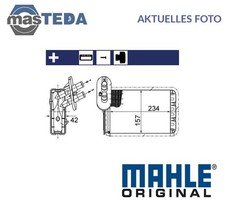 AH 164 000S WÄRMETAUSCHER INNENRAUMHEIZUNG MAHLE ORIGINAL FÜR FORD GALAXY I
