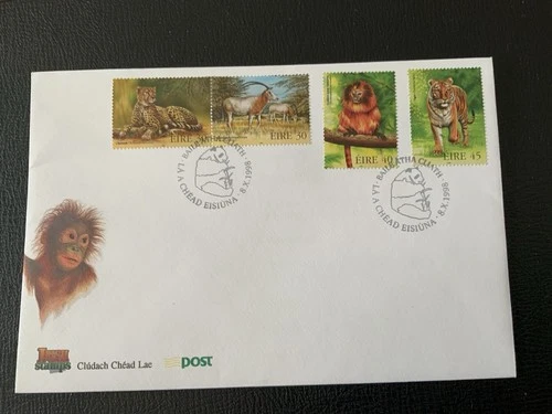 Ireland 1998 #1153-1156,1156b - Endangered Animals - 2 FDCs