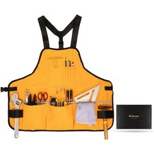 Work Tool Apron for Men and Women, Torso Length with 21 Tool Pockets, Durable...