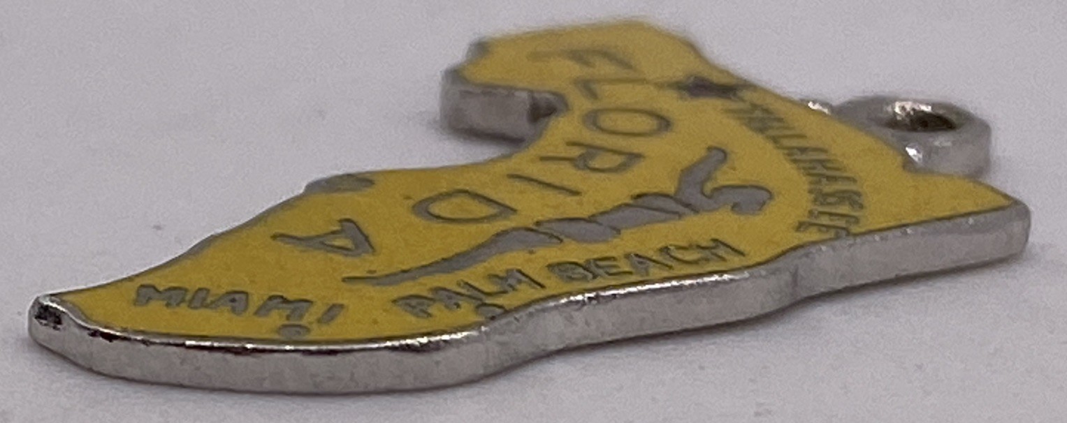 Sterling Silver State “Florida” Yellow Danecraft … - image 3