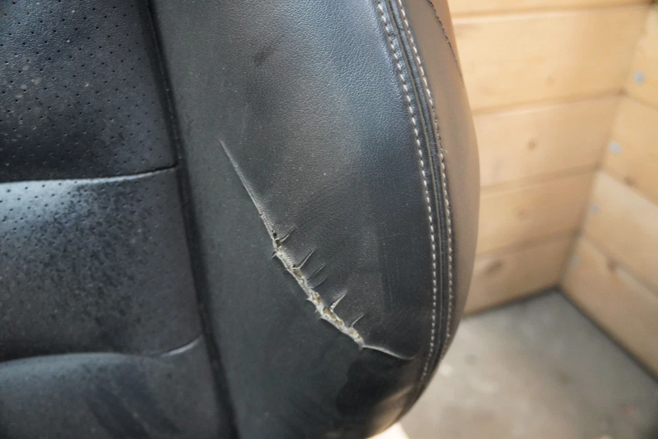 Set Driver Passenger Seat Black Leather Chevrolet Corvette Z06 C6 2009-11 *Note* Foto 3 de 4