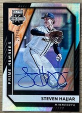 2021 Panini Elite Extra Edition Prime Numbers  B #61 - Steven Hajjar #d /77 Auto