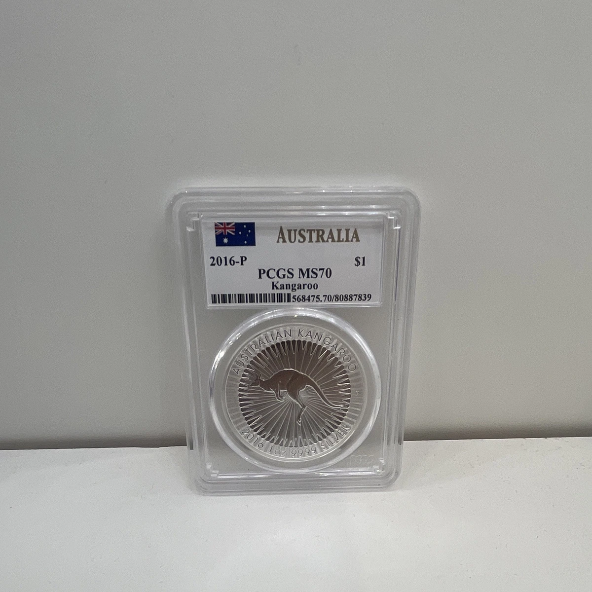 Australian Kangaroo Grade MS 70 PCGS Certified Silver Bullion