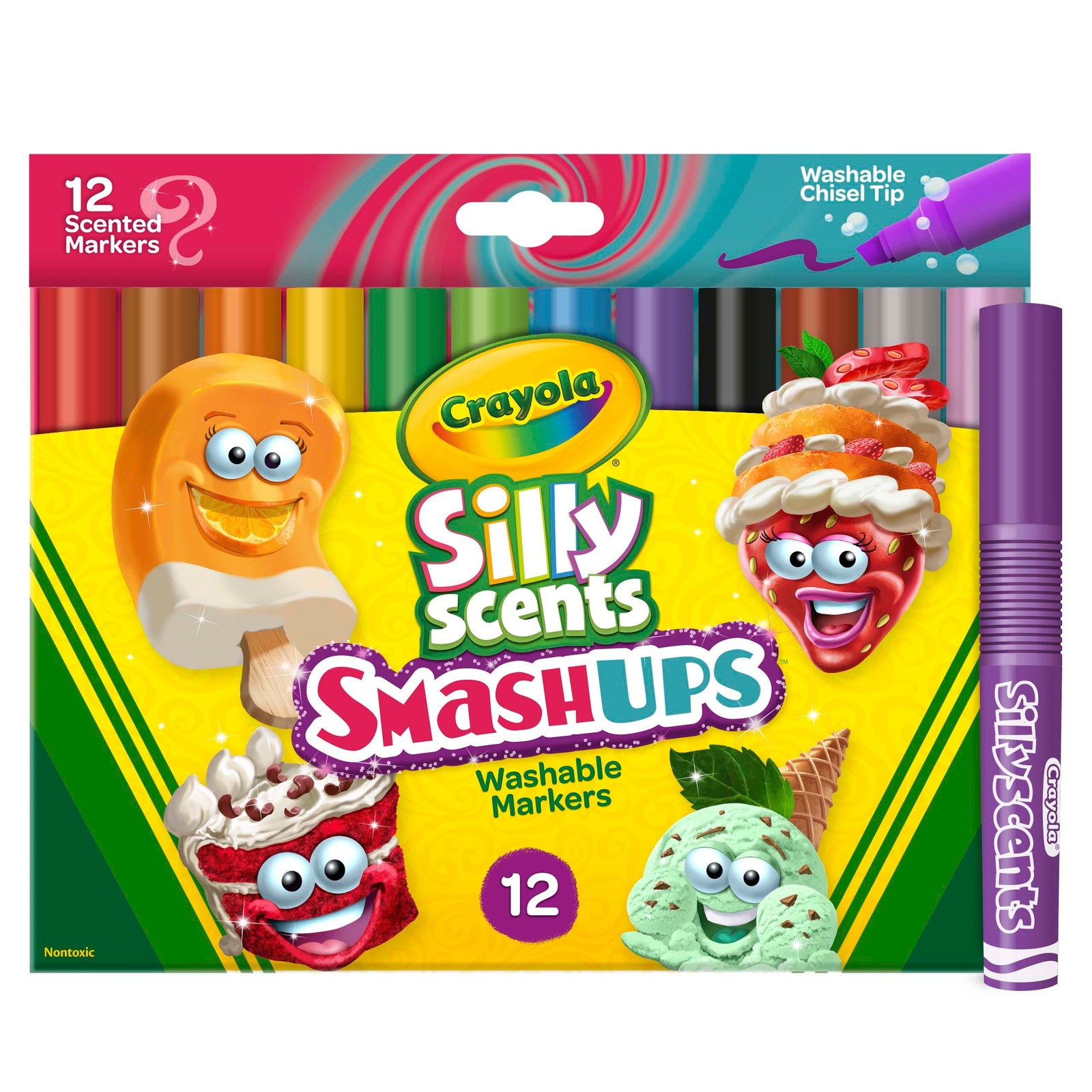 Crayola Silly Scents Wedge Tip Washable Markers