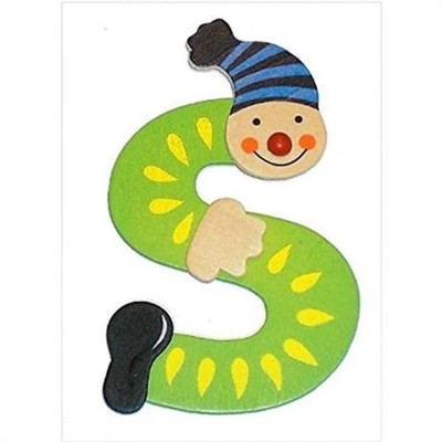 Bartl 105149 - Buchstabe Clown S 9 cm groß aus Holz NEU