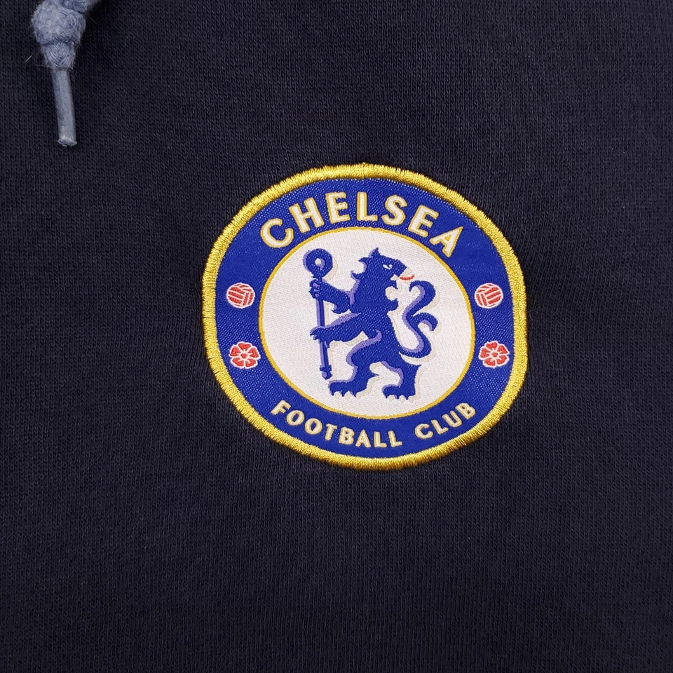 Sudadera con Capucha Chelsea Football Club Para Hombre XL Azul Marino Cremallera Sudadera Premier League Fútbol Foto 3 de 4